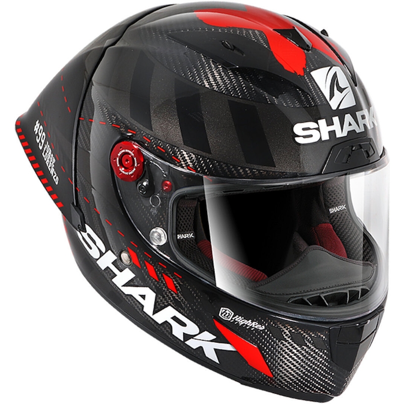 Casca SHARK RACE R-PRO GP Lorenzo Winter Test 99 negru-roșu výprodej lichidare