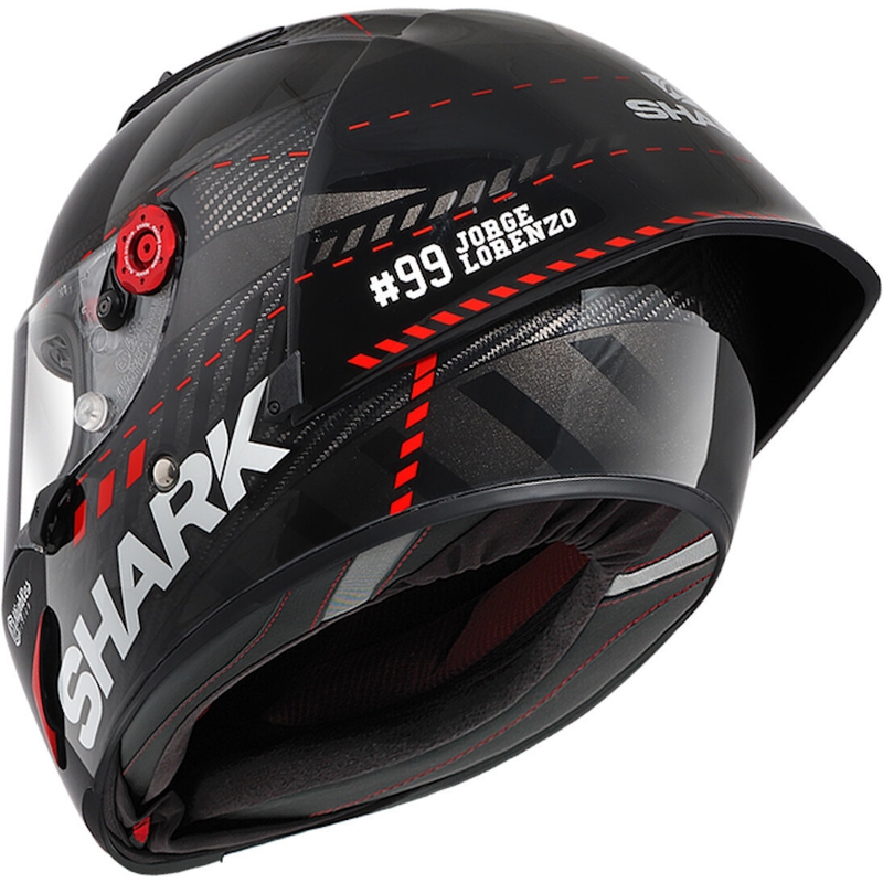 Casca SHARK RACE R-PRO GP Lorenzo Winter Test 99 negru-roșu výprodej lichidare