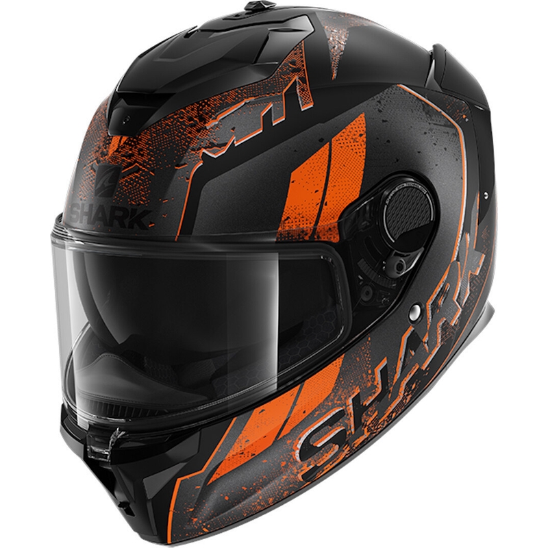 Cască integrală SHARK SPARTAN GT Ryser negru-gri-portocaliu