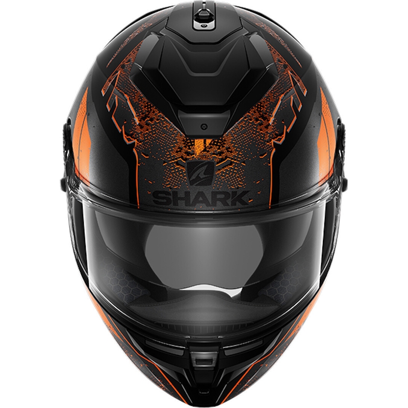 Cască integrală SHARK SPARTAN GT Ryser negru-gri-portocaliu