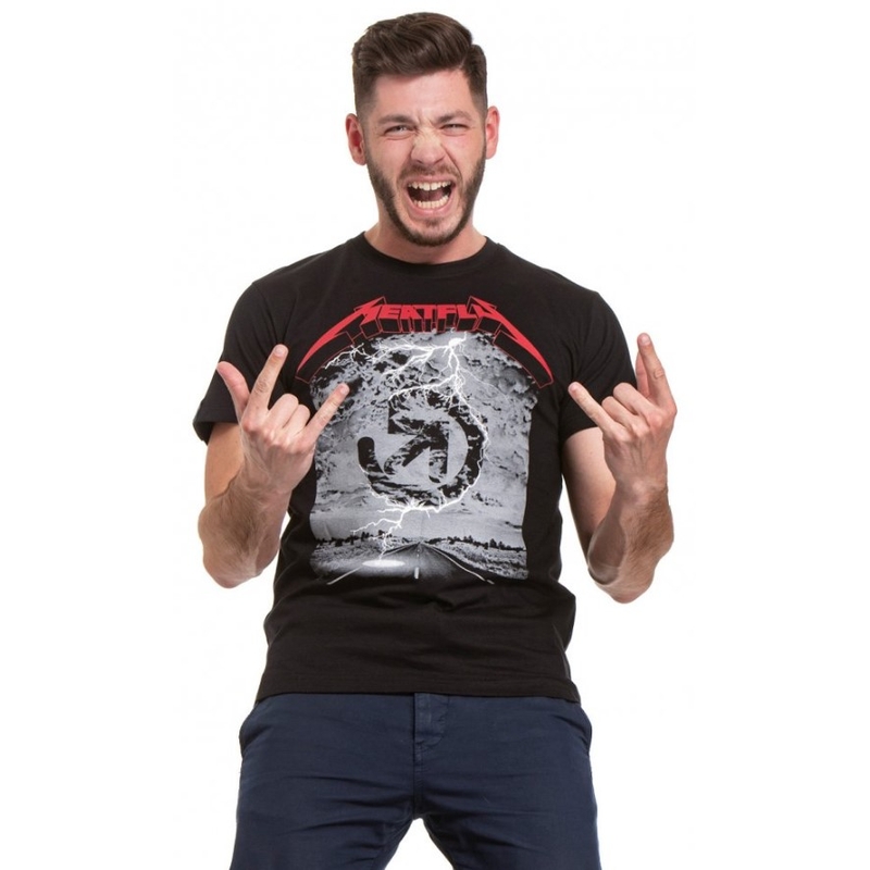Tricou Meatfly Metallica 25TH negru