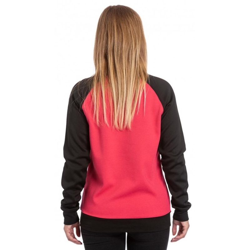 Tricou Meatfly Robin negru și roz pentru femei Meatfly Robin negru și roz lichidare