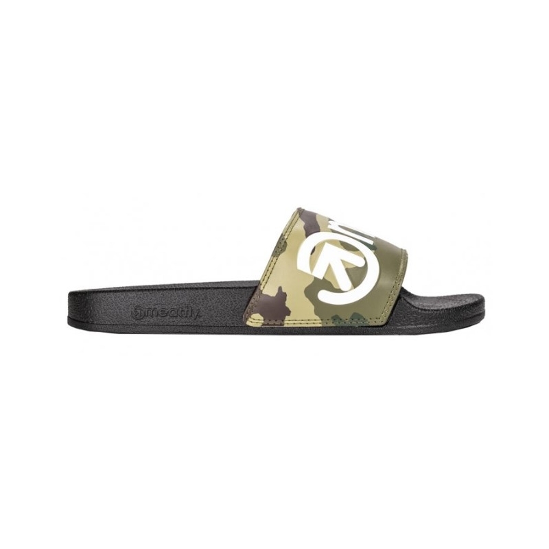 Papuci de casă pentru bărbați Meatfly Hudson camo green