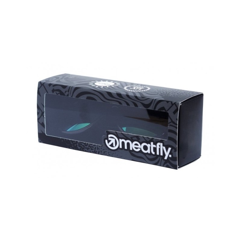 Meatfly Clutch Clutch ochelari negri și albaștri