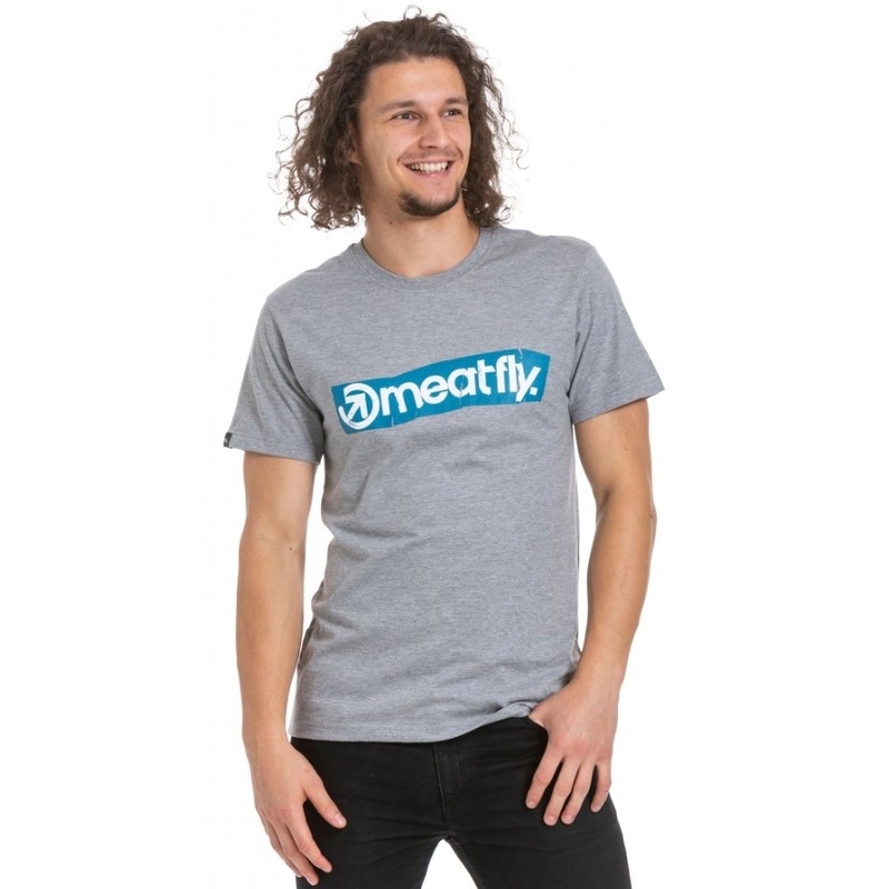 Tricou Meatfly Stomp 2 gri lichidare