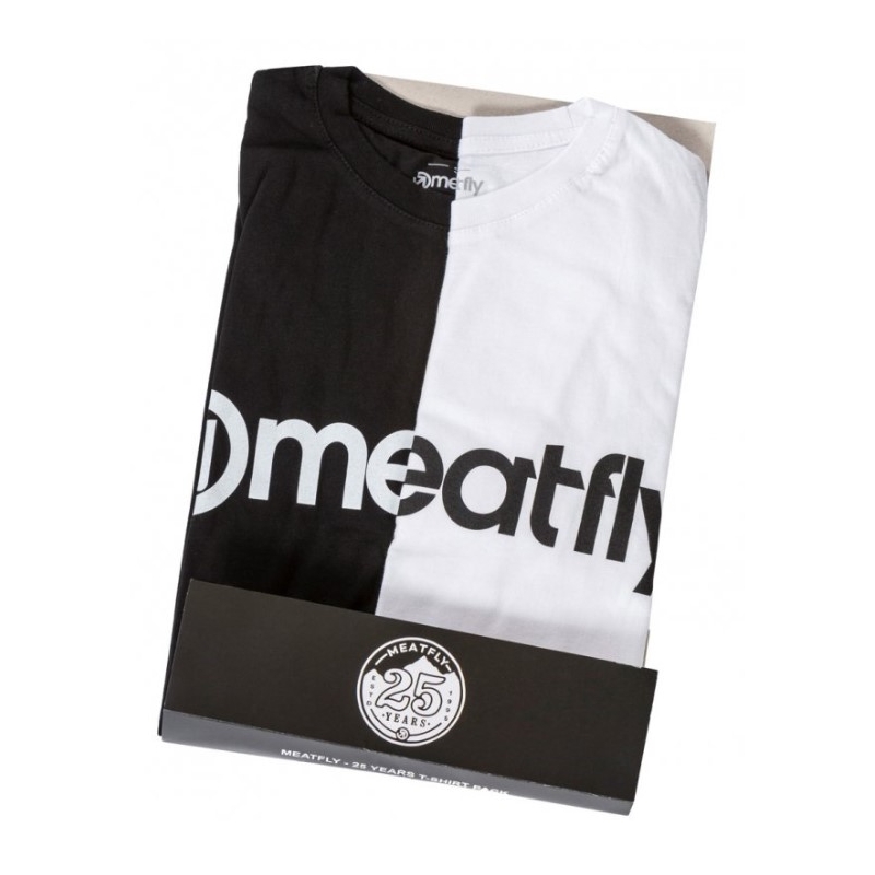 Meatfly 25 Years Pack negru, alb (2 buc)