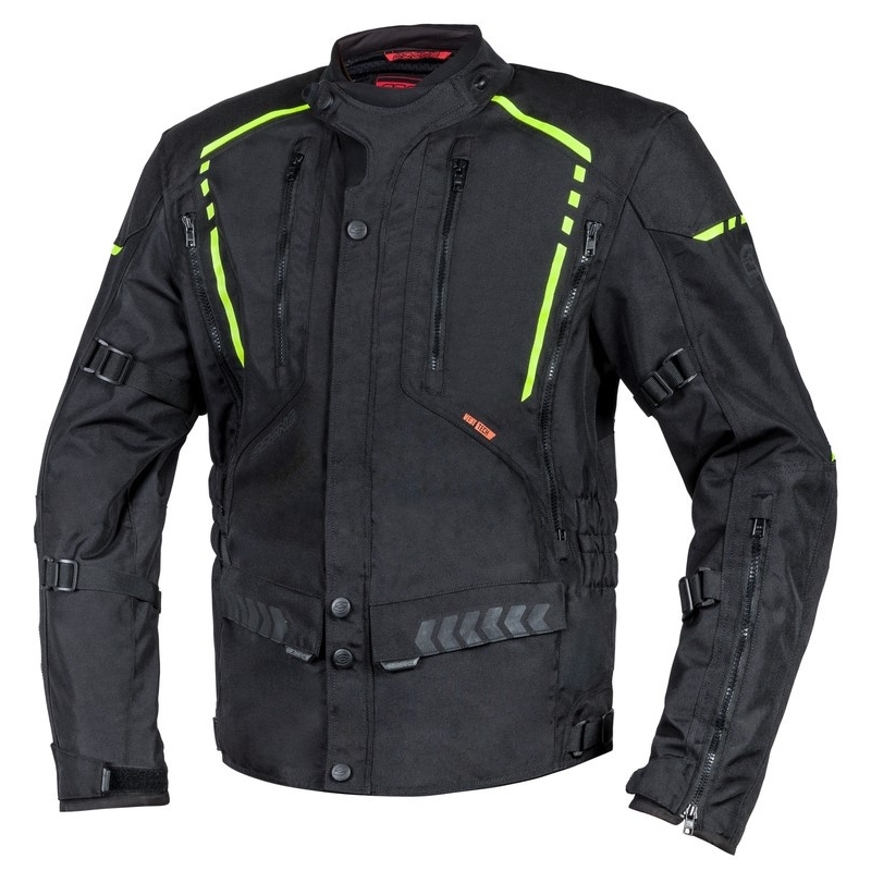 Jachetă moto Ozone Tour II negru-galben-fluo lichidare