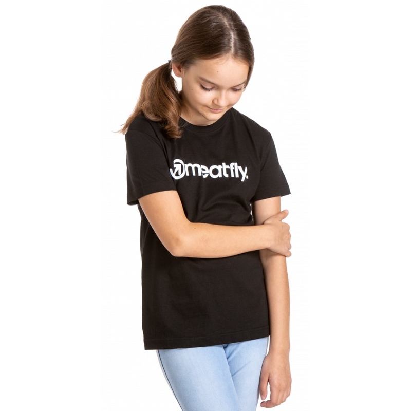 Tricou pentru copii Meatfly Bart negru lichidare