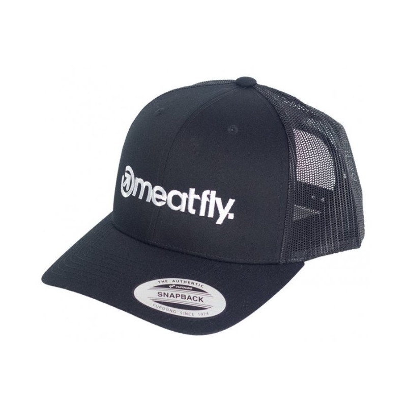 Meatfly Logo Trucker Cap Yupoong negru