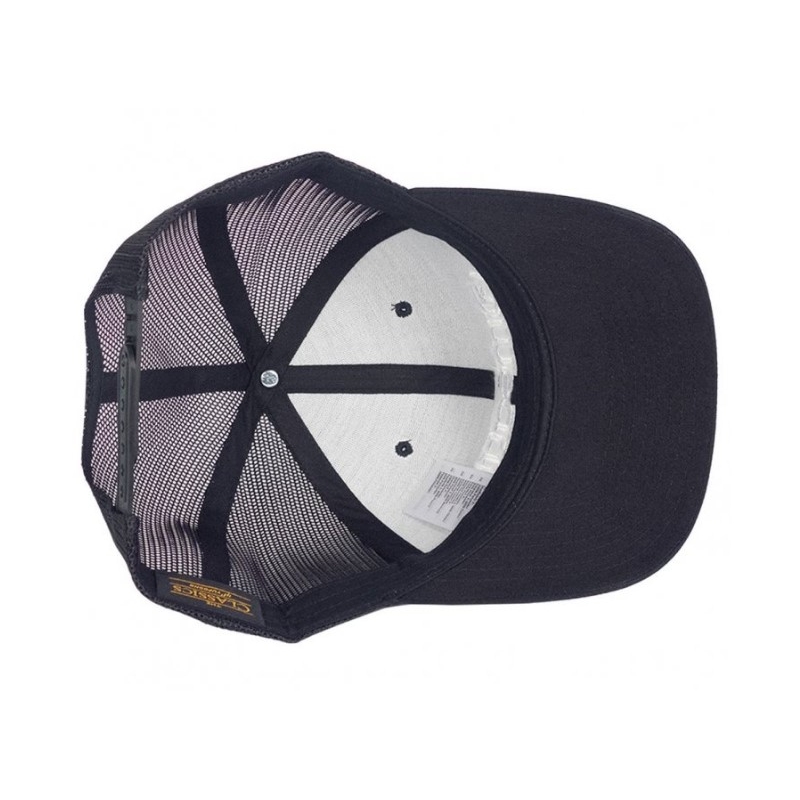 Meatfly Logo Trucker Cap Yupoong negru