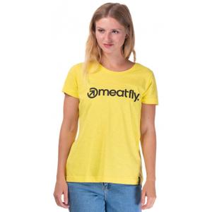 Meatfly Ladies T-Shirt MF Logo galben