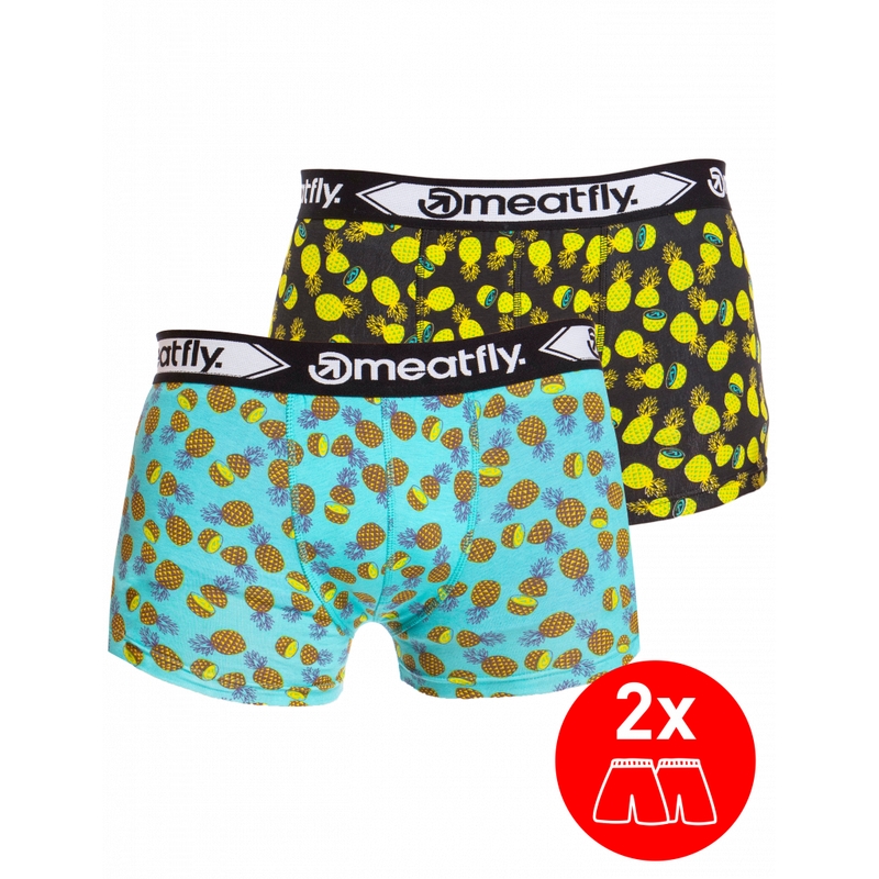Meatfly Balboa Boxeri cu pachet dublu - Pineapple