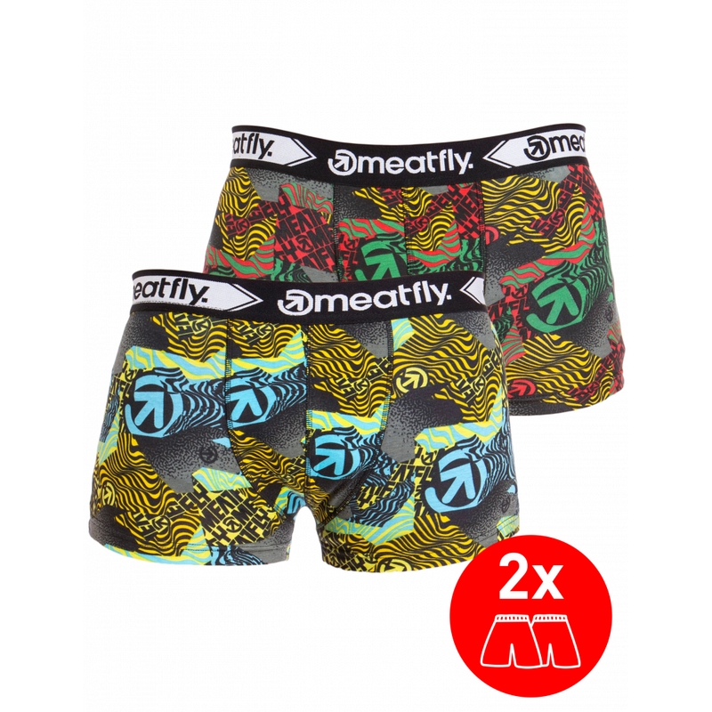 Meatfly Balboa Boxeri cu pachet dublu - Numb