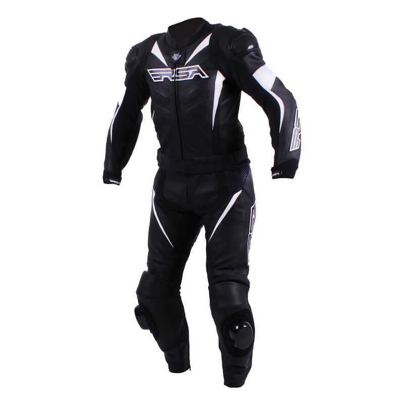 Salopete de motociclete pentru bărbați RSA Black Pack Negru și alb lichidare