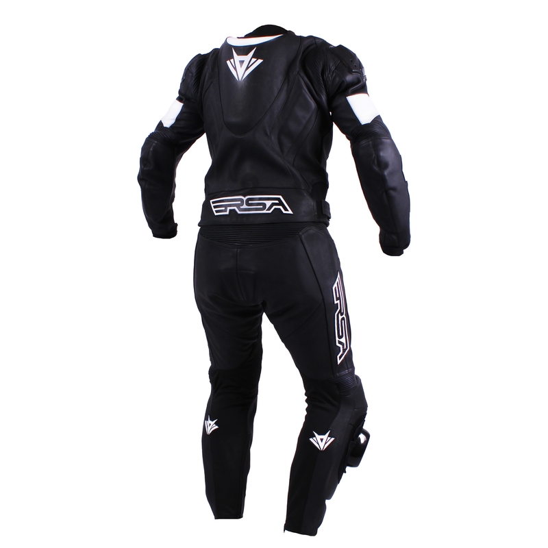 Salopete de motociclete pentru bărbați RSA Black Pack Negru și alb lichidare