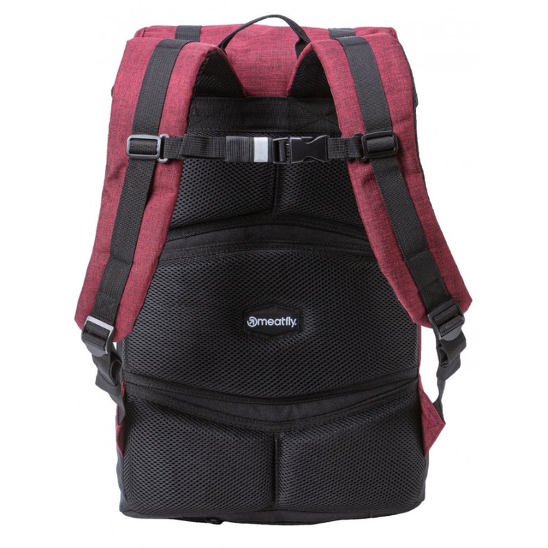 Rucsac Meatfly Pioneer negru-roșu