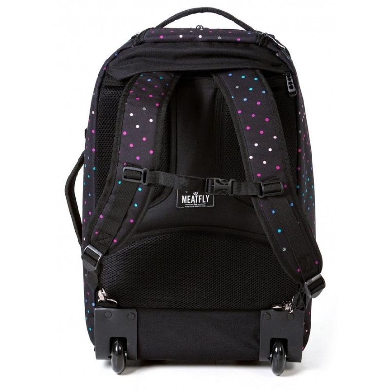 Meatfly Revel Trolley Bag negru și roz