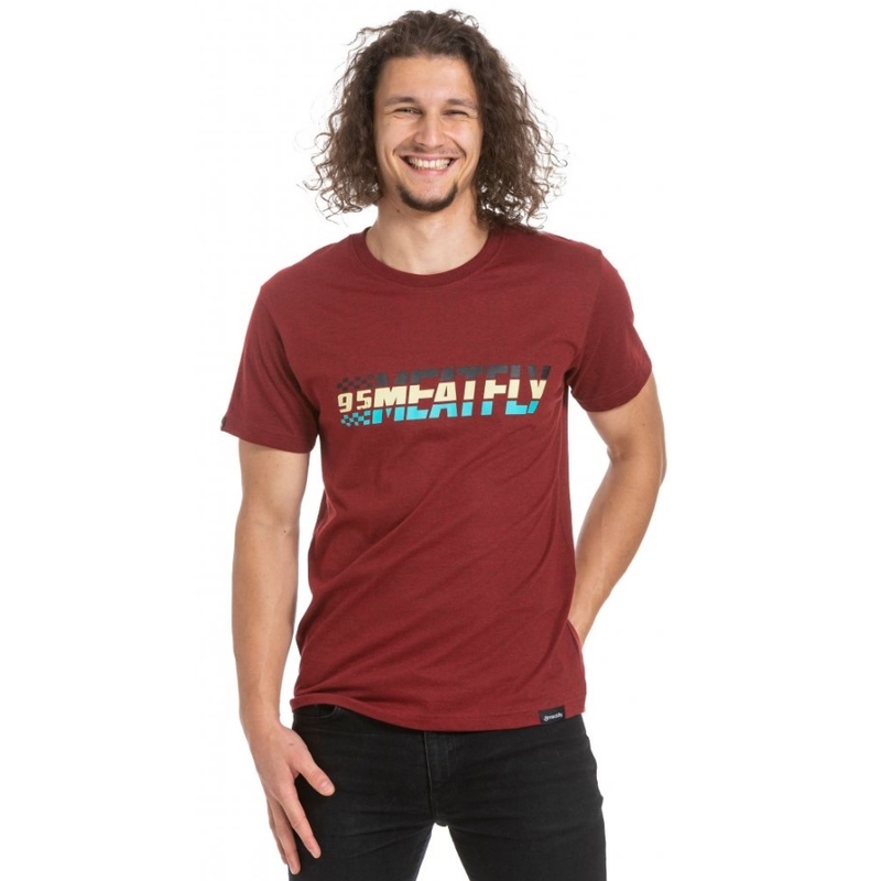 Tricou Meatfly roșu ruginiu