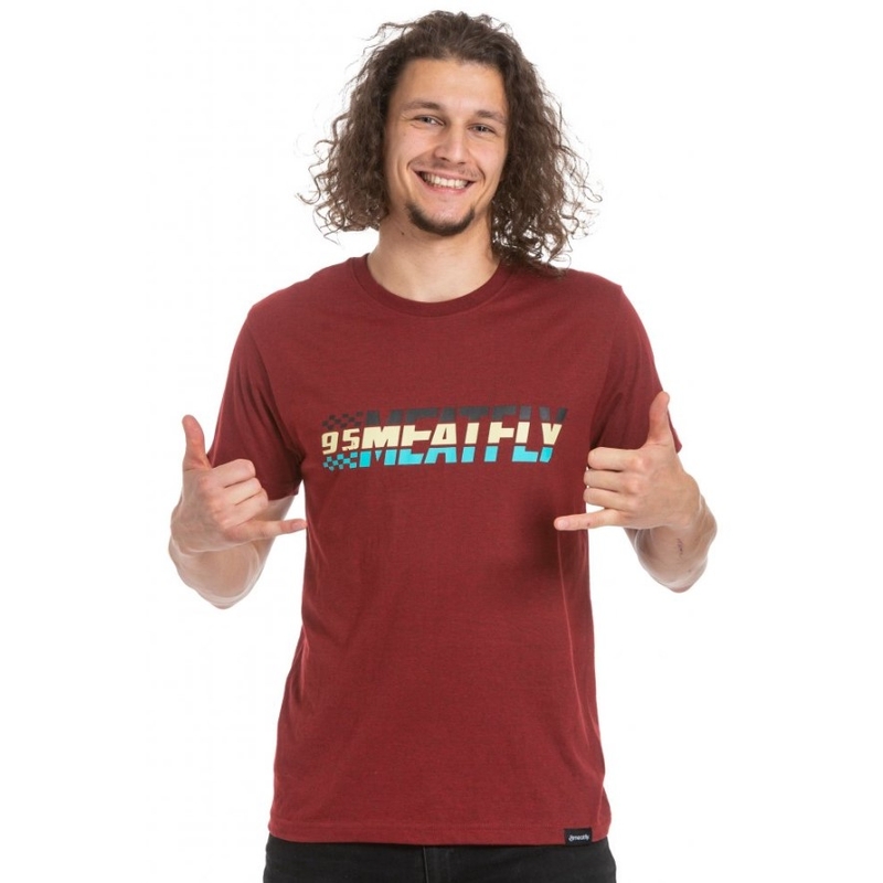 Tricou Meatfly roșu ruginiu