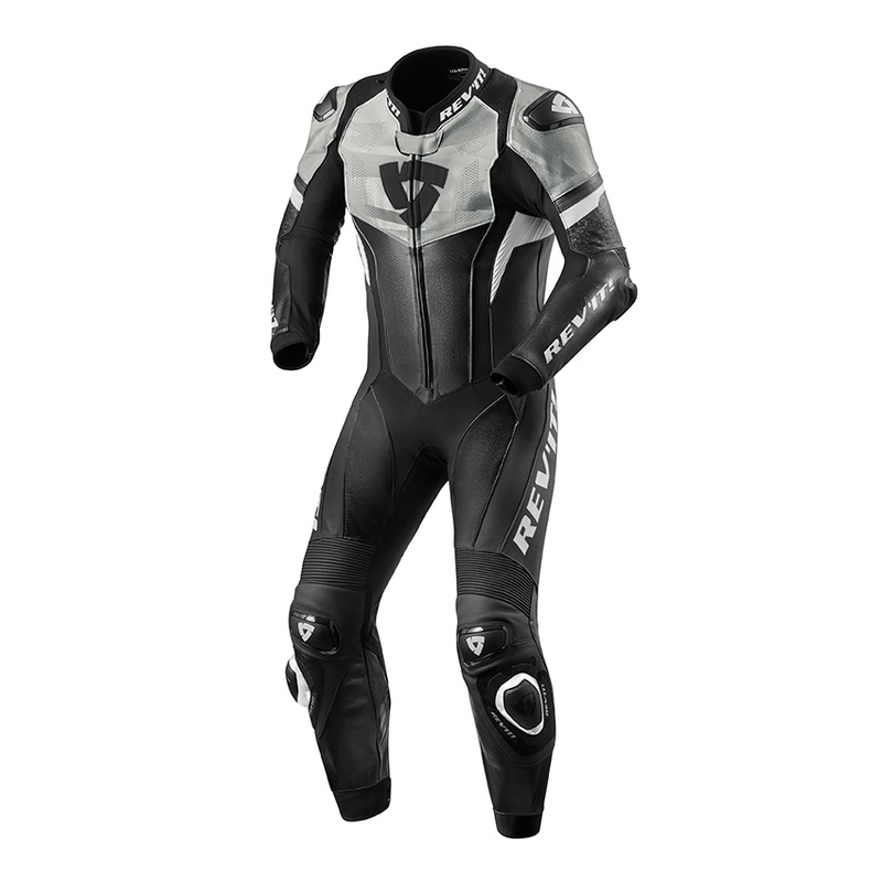 Revit Hyperspeed costum de motociclist dintr-o singură bucată negru și alb lichidare