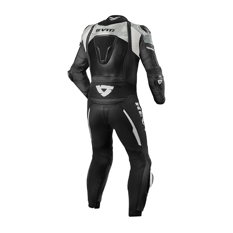 Revit Hyperspeed costum de motociclist dintr-o singură bucată negru și alb lichidare