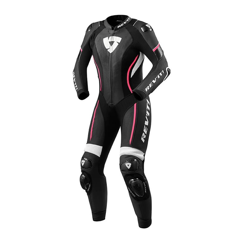 Costum de motocicletă dintr-o singură bucată pentru femei Revit Xena 3 negru și roz lichidare