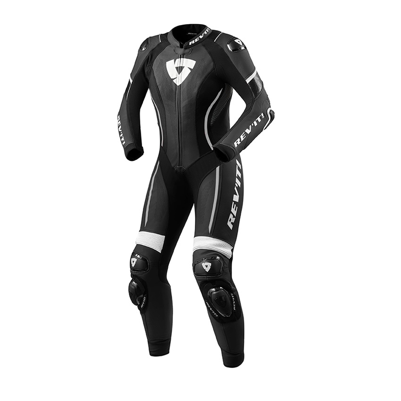 Costum de motocicletă dintr-o singură bucată pentru femei Revit Xena 3 negru și alb lichidare