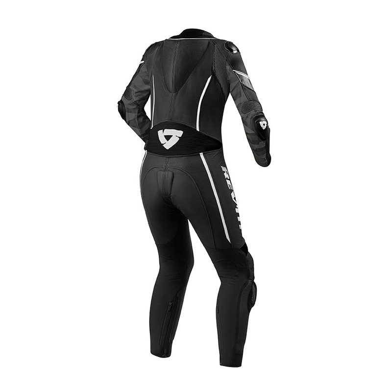 Costum de motocicletă dintr-o singură bucată pentru femei Revit Xena 3 negru și alb lichidare