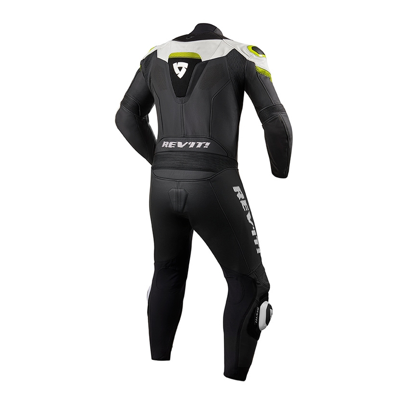 Revit Argon costum de motociclist dintr-o singură bucată negru-galben-neon lichidare
