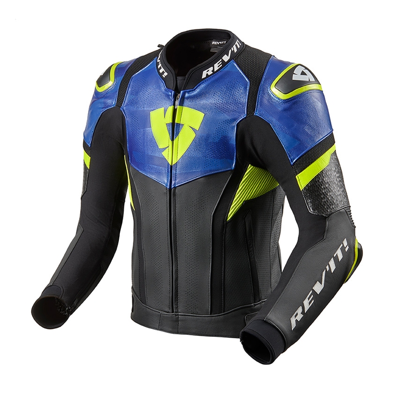 Revit Hyperspeed Pro jachetă de motocicletă negru și albastru lichidare