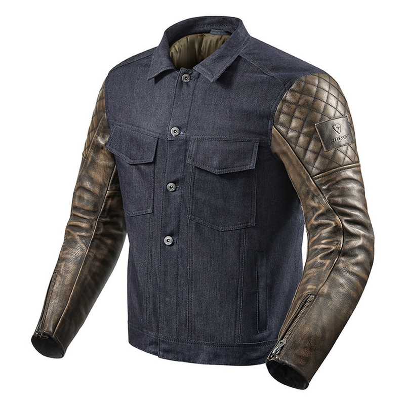 Revit Crossroads Blue-Brown Jacheta de motociclete výprodej lichidare