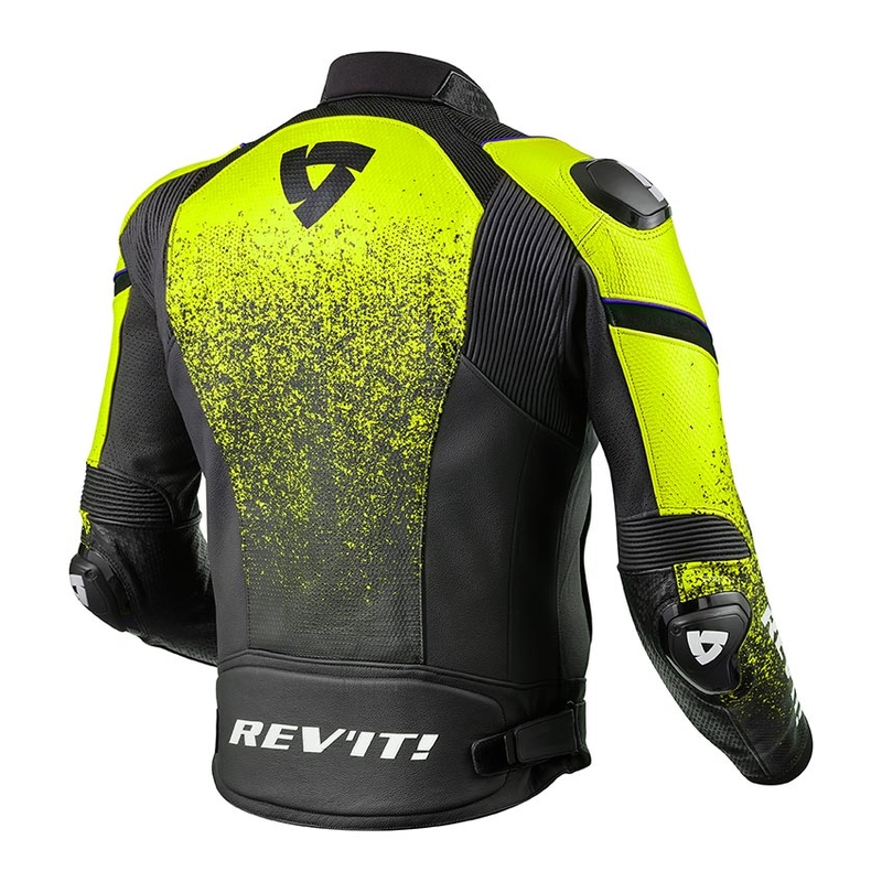 Revit Quantum negru-fluo galben jachetă de motociclete lichidare