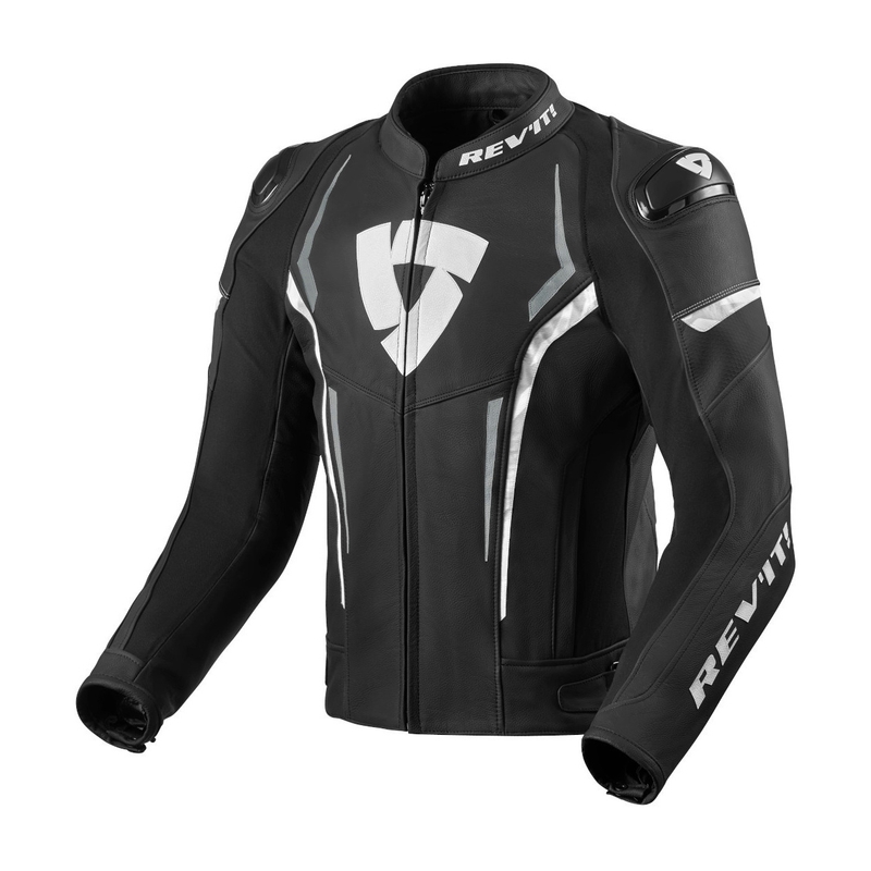 Revit Glide Negru și alb jacheta de motociclete výprodej lichidare