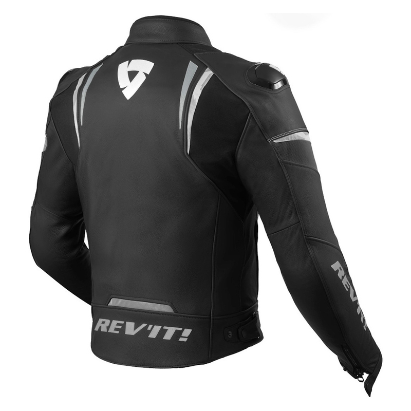 Revit Glide Negru și alb jacheta de motociclete výprodej lichidare