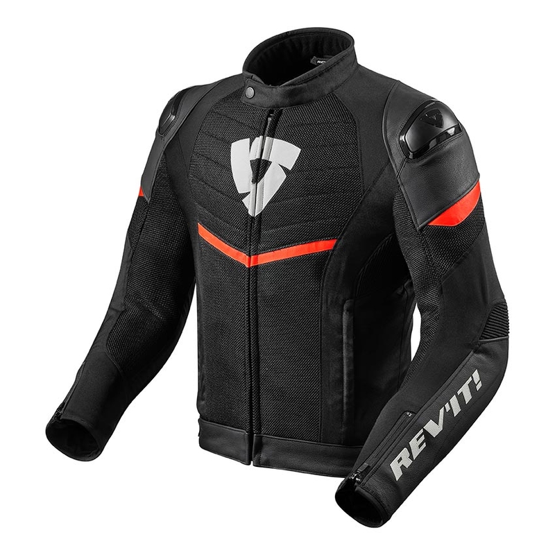 Revit Mantis Black-Neon Red Jacheta de motociclete lichidare