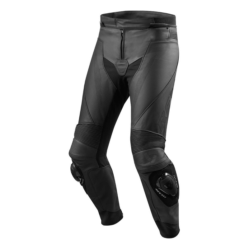 Revit Vertex GT negru din piele negru pantaloni de motociclete lichidare