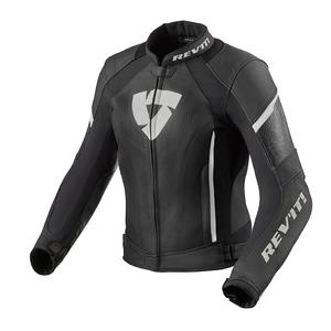 Jachetă de motocicletă Revit Xena 3 Black and White pentru femei lichidare výprodej
