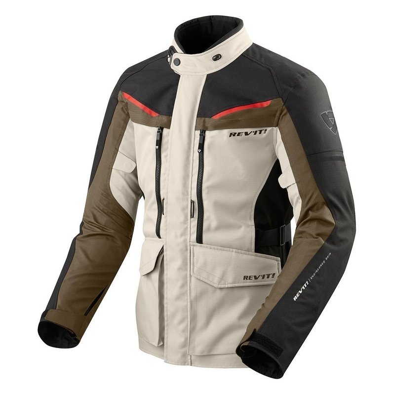 Revit Safari 3 negru și nisip maro jachetă de motociclete lichidare