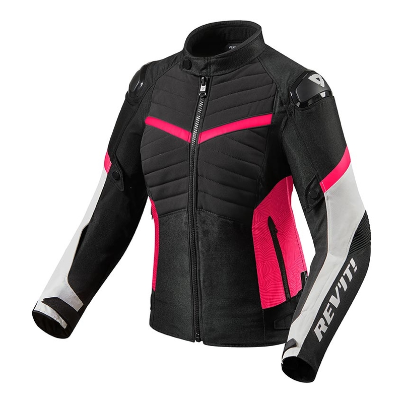 Jacheta de motociclete Revit Arc H2O negru și roz pentru femei Revit Arc H2O negru și roz lichidare