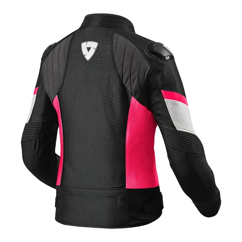Jacheta de motociclete Revit Arc H2O negru și roz pentru femei Revit Arc H2O negru și roz lichidare