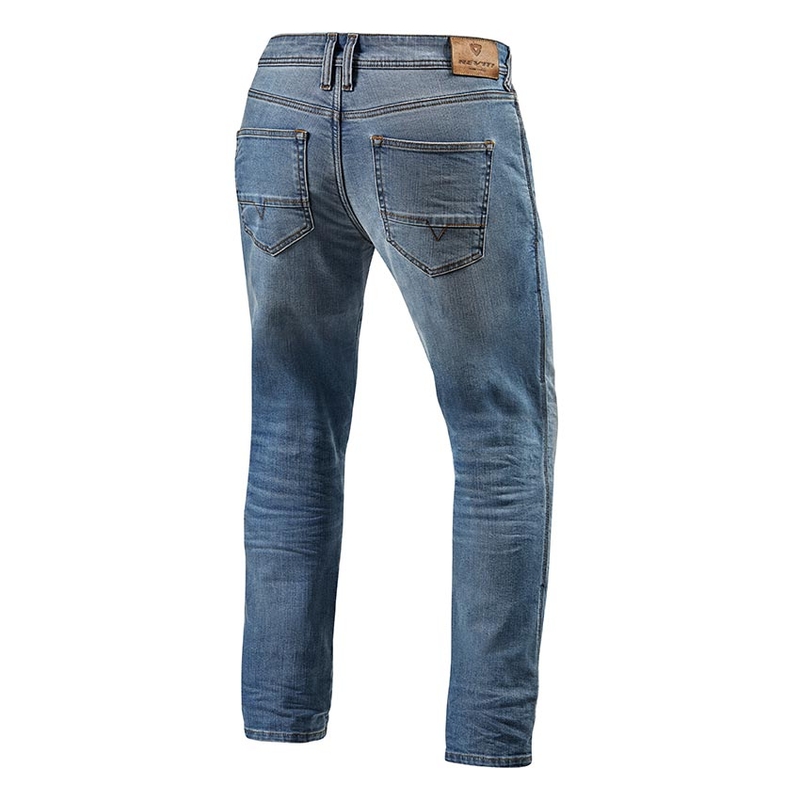 Blugi Revit Brentwood albastru deschis pentru motociclete lichidare