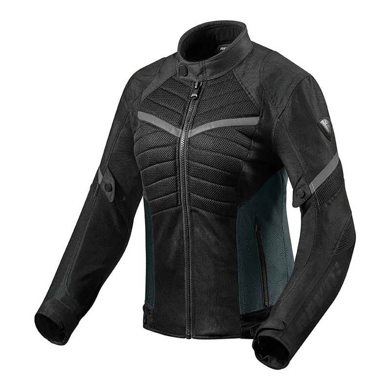 Jacheta de motociclete Revit Arc Air negru și gri pentru femei, lichidare