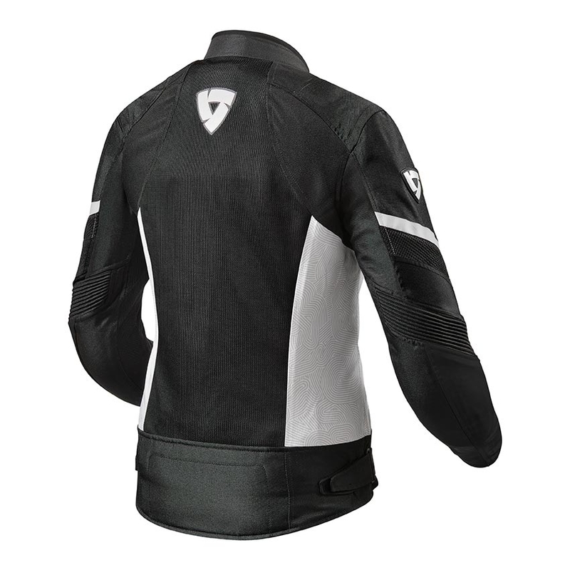Jacheta de motocicletă Revit Arc Air negru și alb pentru femei Revit Arc Air negru și alb lichidare