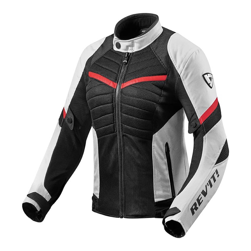 Femeile Revit Arc Air Alb și roșu jacheta de motociclete lichidare