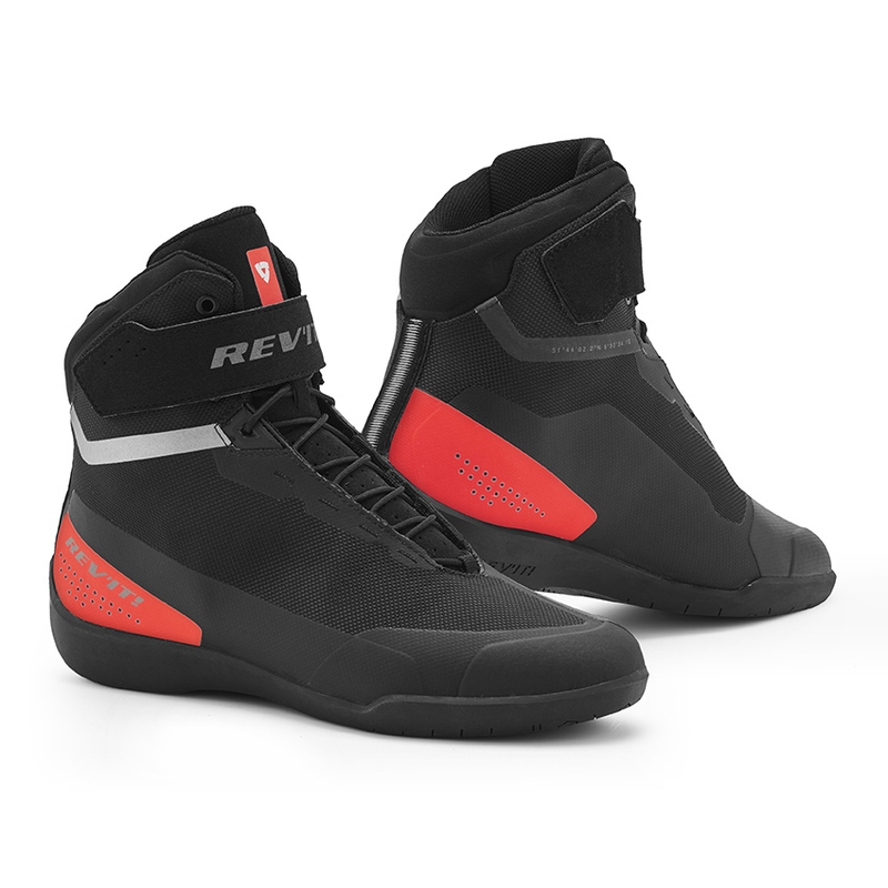 Revit Mission Black-Neon Red Motocicleta Cizme lichidare