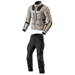 Costum de motociclist Revit Offtrack pentru bărbați, negru-nisip lichidare