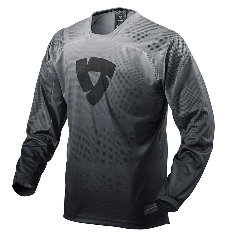 Revit Scramble tricou motocross negru și alb lichidare