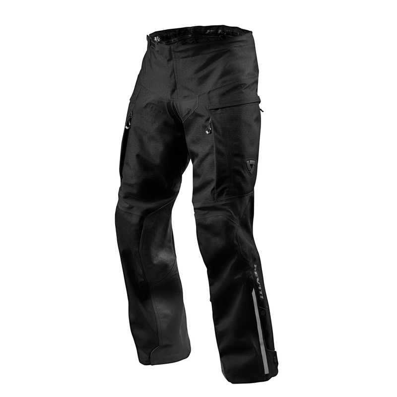 Pantaloni de motocicletă Revit Component H2O negru extins