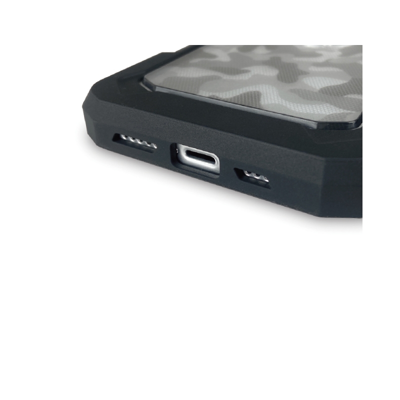 Capac de telefon cu suport CUBE X-Guard pentru Apple iPhone 12 Mini camuflaj lichidare