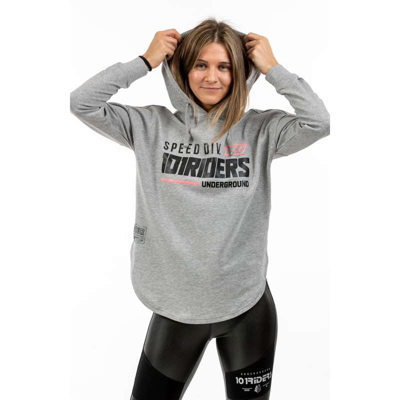 Hanorac pentru femei 101 Riders Flowy21 Melange gri